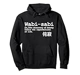 wabi-sabi giapponese imparare la lingua poeta parola frase scrittura felpa con cappuccio