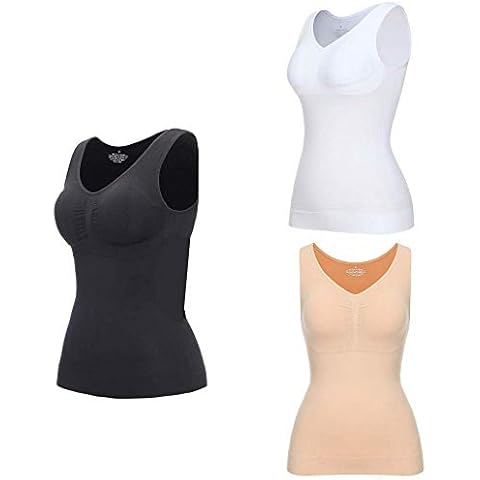 Garment Slimming Cami Shaper,Women's Tummy Control Camisole Slimming Tank Tops with Removable Pads thumbnail