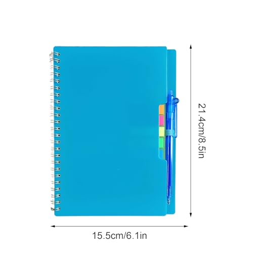 Genérico Cuaderno inteligente reutilizable - Cuaderno ecológico conectado digitalmente | Smarț Planificador y bloc de notas reutilizable, resistente al agua, papel de piedra mineral, borrable - imagen 6