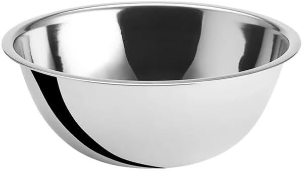 Stainless Steel 8 QT Mixing Bowl | Home & Commercial Quality | Flat Bottom | Cooking, Baking, Meal Prep [1PK]