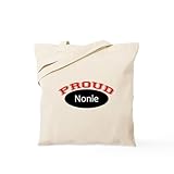 CafePress Proud Nonie Tote Bag Reusable Natural Beige Canvas Shopping Bag