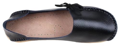 Image of Women's Leather Slipper Loafers Flat Shoes Slip-Ons