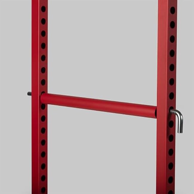 Titan Fitness T-2 Series Short Power Rack, Skinny Pull Up Bar, Pin and Pipe Safeties, Standard J-Hooks, for Home Garage Gym Weightlifting and Strength Training