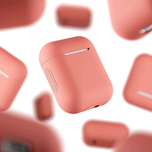 Protective Case for Apple Airpods 1 Silicone Case Airpod Case (Coral) - Image 2