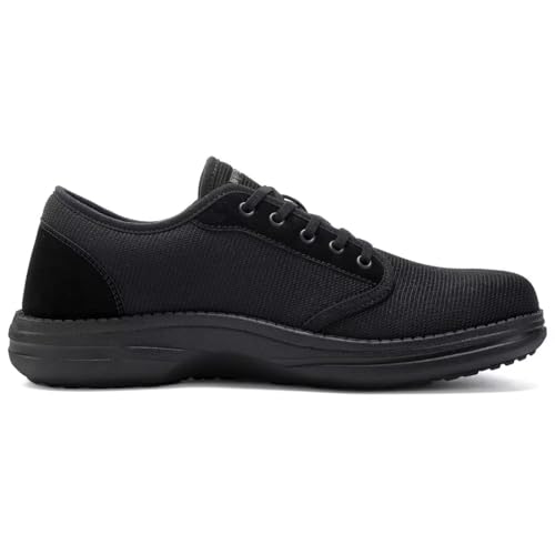 Image of 1TAZERO Mens Wide Width Slip On Shoes with Arch Support Insoles Men Lightweight Casual Loafer for Elderly & Wide Feet Plantar Fasciitis Walking Shoes