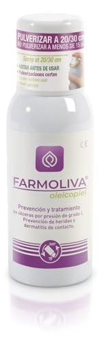 Líquido Hidratante Regenerador Para la Piel - Ácidos Grasos Esenciales de Aceite de Oliva Virgen Extra - Spray 100 ml - Prevención y Tratamiento de Úlceras por Presión Grado 1 - Farmoliva Oleicopiel