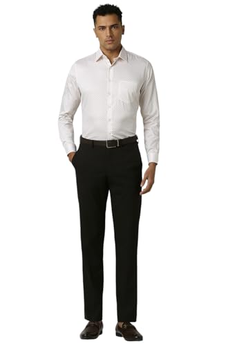 Image of Van Heusen Formal Printed Shirt for Men| Premium Cotton| Full Sleeves| Slim Fit |Breathable Fabric