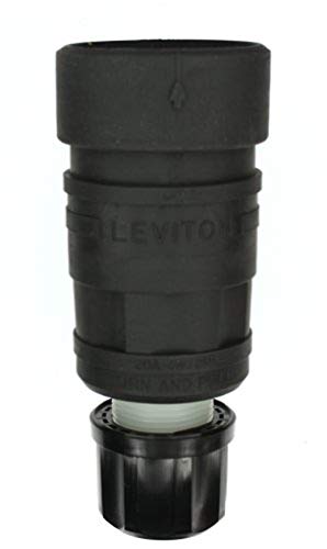 Leviton 27W75 20-Amp, 250-Volt- 3PY, Locking Connector, Industrial Grade, Grounding, Wetguard, Yellow