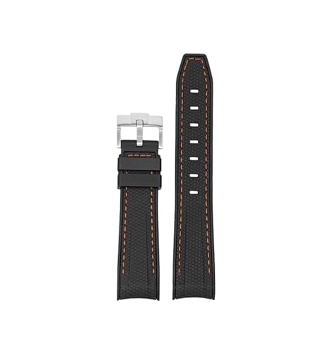 [LOKLNEYK] 20mm�A�[�N�V���J�Q���x���g�ɓK������Omega x Swatch�A����(Black-orange)
