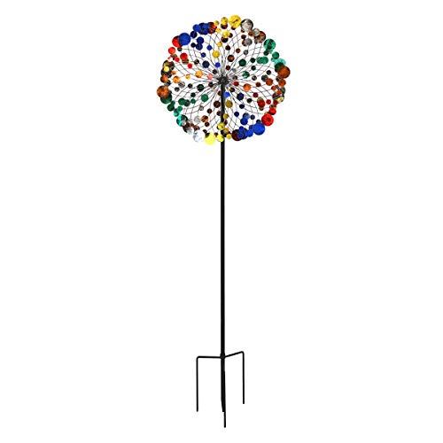 WinWindSpinner Kinetic Wind Spinners Outdoor Metal Yard Spinner with Gardening Decorations with Dual Direction Decorative Lawn Ornament Wind Mills (WWR-018) - Thumbnail 2