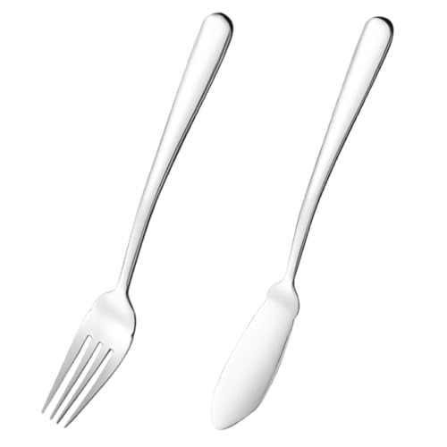 POPETPOP Vajilla De Acero Inoxidable De Cubiertos Hogar Cuchillo y Tenedor Para Pescado De Cortador y Tenedor Para Restaurante De Vajilla Tenedores y Cortador