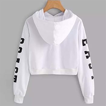 IQYU Sweatshirt dames met capuchon kort