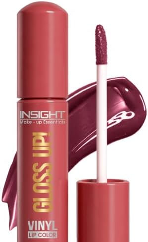 INSIGHT Gloss Up Lip Color - Muted Maple | High-Gloss Finish | Rich Pigmentation | Lightweight, Long-Lasting Formula | All-Day Comfortable Wear (4g)