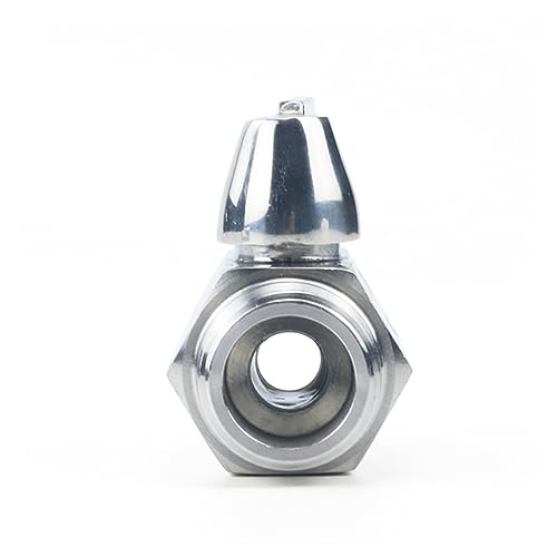 Mini válvula de bola de acero inoxidable 304, rosca macho de 0.5 pulgadas para agua y aceite 6