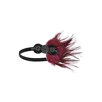 Babeyond Hoofdband voor dames, haarband, jaren 20, Gatsby-kostuum, Flapper-stijl, vintage, stijl 2, zwarte pauw