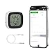 AMIR Refrigerator Thermometer, Freezer Thermometer Alarm with Smart Bluetooth, Temperature Monitor Sensor for Refrigerator Fishbowl Tub, 164 Ft Connecting Range with APP Control (1.5m Probe)