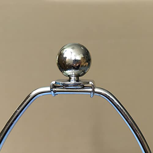 Lamp Finials, 2Pcs Solid Lamp Finials Caps,20Mm Diameter Tapped Of Tops 1/4-27 Knob Lamp Accessories For Lamp Shade Top,Solid Lamp Finial Caps,Heavy Brushed Nickel Top Screw Finial #TOP1