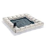 Lati durevoli in PVC e letto in maglia che tiene fresco e comodo, sospendendo il corpo appena sotto la superficie dell' acqua