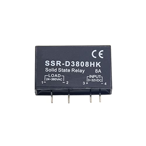 Relais statique DC-AC 8A SSR-D3808HK pour une commutation silencieuse
