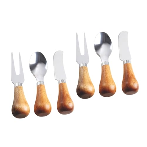 Alipis 2 Ensembles Couteau à Fromage Couteaux à Charcuterie Accessoires Planche à Charcuterie Sandwich Au Fromage Marqueurs De Fromage Outils De Cuisine Au Beurre Acier Inoxydable