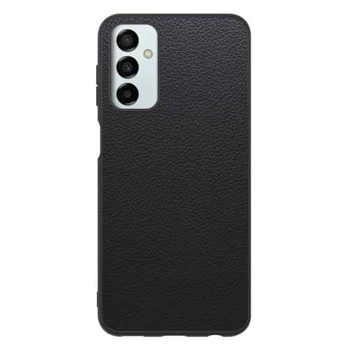 LOOF LUXURY-SHELL �{�v ���U�[ �X�}�z�P�[�X for Galaxy M23 5G �p �P�[�X �J�o�[ �X�g���b�v�z�[�� �V���v�� �ϏՌ� ���^ �y�� leather [�u���b�N]