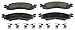 Wagner ThermoQuiet QC1158 Ceramic Disc Pad Set With Installation Hardware, Front