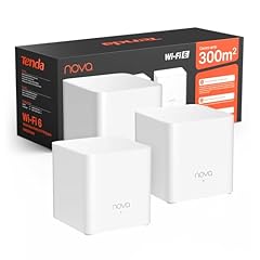Tenda Nova Wifi 6 Mesh AX1500 (MX3), Sistema WiFi 6 per tutta la casa, MU-MIMO, Copertura fino a 4-6 camere da letto, Porte Gigabit, Controllo Parental, Facile installazione,TWT, WPA3, APP, IPTV