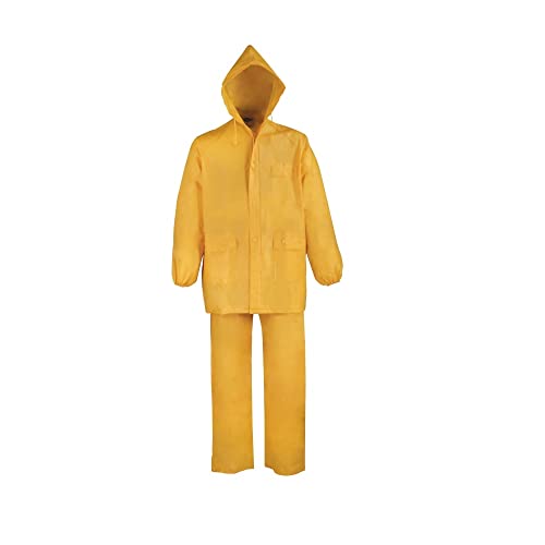 Rainsuit Pvc 2pc Yellow Xxxl