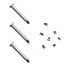 QNINE Replacement Screws Set for MacBook Pro 13" 15" 17" A1278 A1286 A1297 2009-2012, 10pcs Unibody Bottom Case Cover Phillips Repair Replacement Notebook Laptop PC Computer Screw
