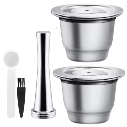 Cápsula Inox Reutilizável Kit 02 cápsula espresso + 1 Tamper, Cáp...