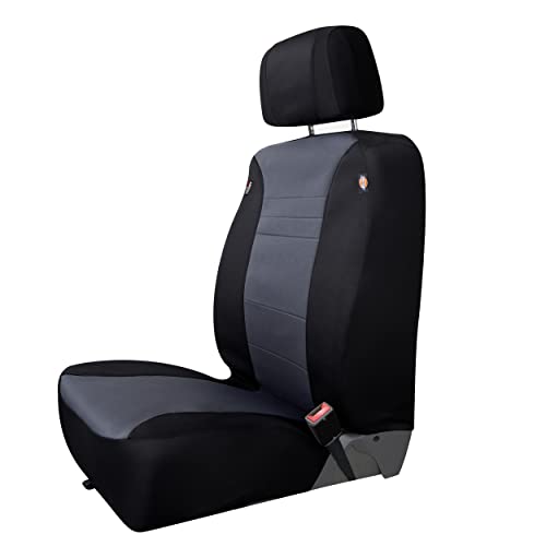Dickies 2-Piece Aquablock Seat Covers, Water-Resistant Seat Covers for Cars, Trucks, SUVs — Black/Gray - image 6