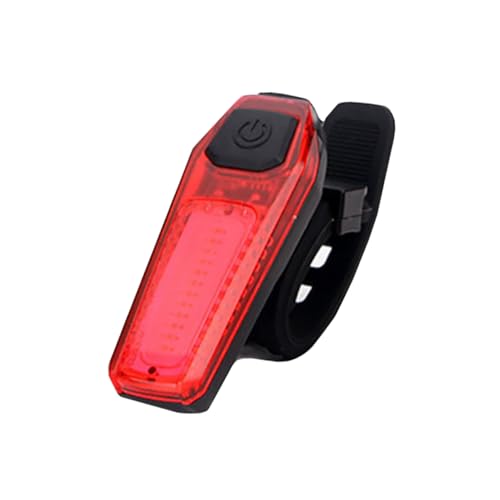 Mikikit Stable Performance Bike Tail Light Rechargeable Bike Warning Light Plastic Night Riding Lamp
