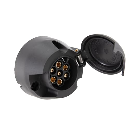 Woola Anhänger Steckdose 7 Polig,12V Anhängerdose 7 Poliger für Anhänger,Anhängerkupplungen Steckdose 7 Poliger,Anhaenger Buchse 7 Polig