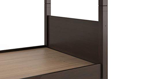 Image of Sheesham Solid Wood Double Size Bunk Bed for Bedroom | Walnut Finish (Walnut Finish)