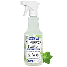 Mighty Mint All-Purpose Cleaner Spray Plant-Based, Multi-Surface Cleaning for Kitchen, Bathroom & Home Cuts Grease, Dirt & Grime - Peppermint Scent, 16 oz
