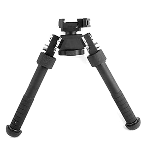 Bípode Exclusivo Giratorio de 360° de Altura Ajustable para Rifles, Palos de Tiro portátiles Plegables y extraíbles rápidos para Estabilidad de Rifles de Caza y Tiro al Blanco, Adornos al Aire Libre
