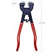 Glass Tile Nippers - Heavy Duty Mosaic Nippers with Carbide Wheels Ceramic Breaking Plier Portable Tile Cutter Pliers Wheeled Tile Nippers Tool for Cutting Glass Ceramic (8 Inch)