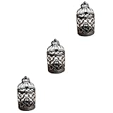 pretyzoom 3 pz porta candele candelabro decorazioni per gabbie per uccelli retrò applique vintage candele profumate candelieri addobbi matrimonio portacandele in metallo candeliere domestico