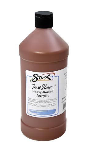 Sax True Flow Heavy Bodied Acrylic Paint - Quart - Burnt Sienna
