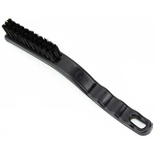 Image of SPARTA Detail Brush Grout Brush, Crevice Brush with Hanging Hole for Bathroom, Kitchens, Countertop, Plastic, 9 Inches, Black
