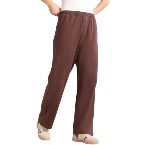 Pantalon de jogging droit Nobero pour femme en maille premium