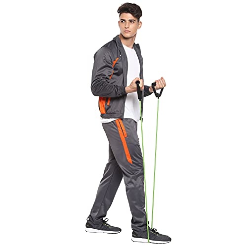 Image of Nivia Sp-05-Tracksuit /Sportswear Regular Fit Track Suits /Athletic Gym Running Jogging Suit Sets (Navy /Aqua, L)