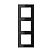 Produktbild Jung AC 583 GL SW Rahmen Glas 3fach Serie A Creation, Schwarz Glänzend