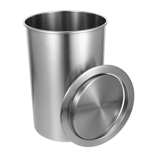 Set Trash Can de Acero Inoxidable con Tapa para Cocina