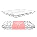 Plastic Serving Trays - Serving Platters | 12 Pack, 9"X13" | Rectangular Disposable Party Platters and Trays | Clear Disposable Serving Trays for Parties | Party Serving Trays and Platters