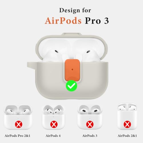 Funda AirPods Pro 3 con cierre anticaídas y efecto bicolor para máxima protección de estuche 6
