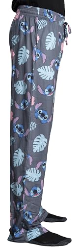 Mad Engine Stitch and Flowers Adult Unisex Christmas Lounge Pants Officially Licensed Sleepwear2