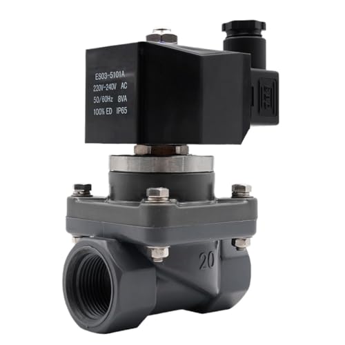Électrovanne UPVC 1/2" NPT DC 24V à membrane basse consommation - 2