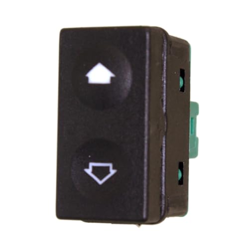 For BMW Z3 1996-2002 Window Switch Driver OR Passenger Side | Single Piece | Front | Black