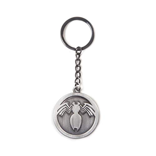 Spider-Man Schlüsselanhänger Venom Logo Metall 4cm Durchmesser [Importación alemana]